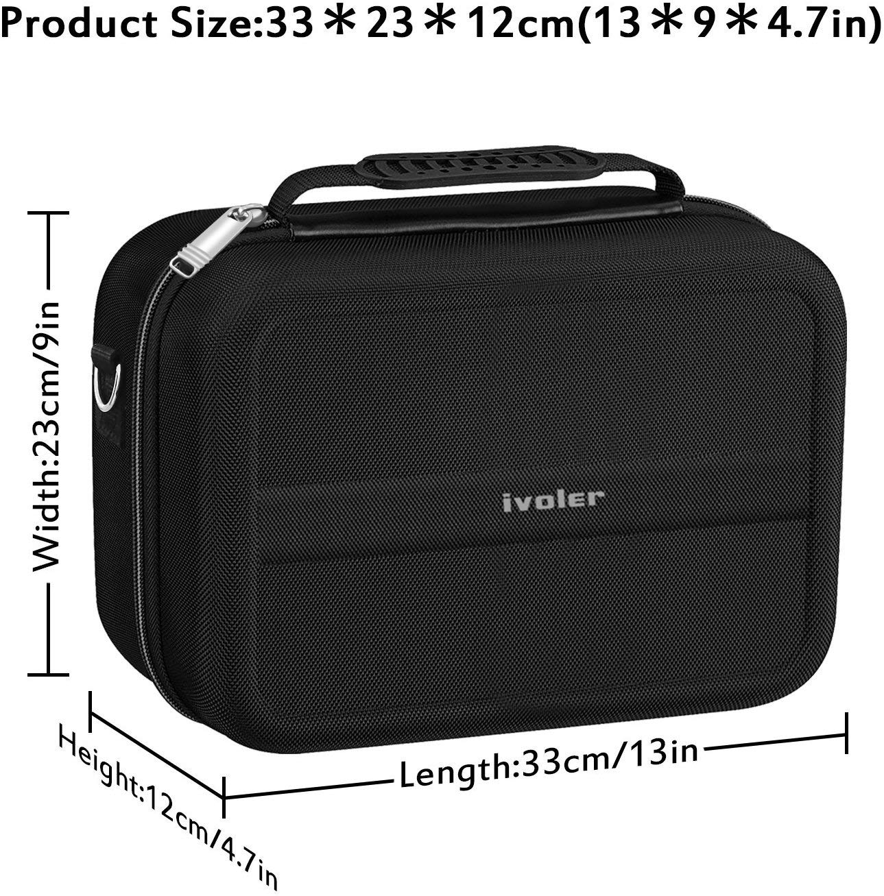 ivoler Tasche Kompatibel mit Nintendo Switch, Deluxe Harte Tragetasche Schutz Portable Switch Schutzhülle Hülle Schutztasche für Switch Konsolle, und Andere Zubehör