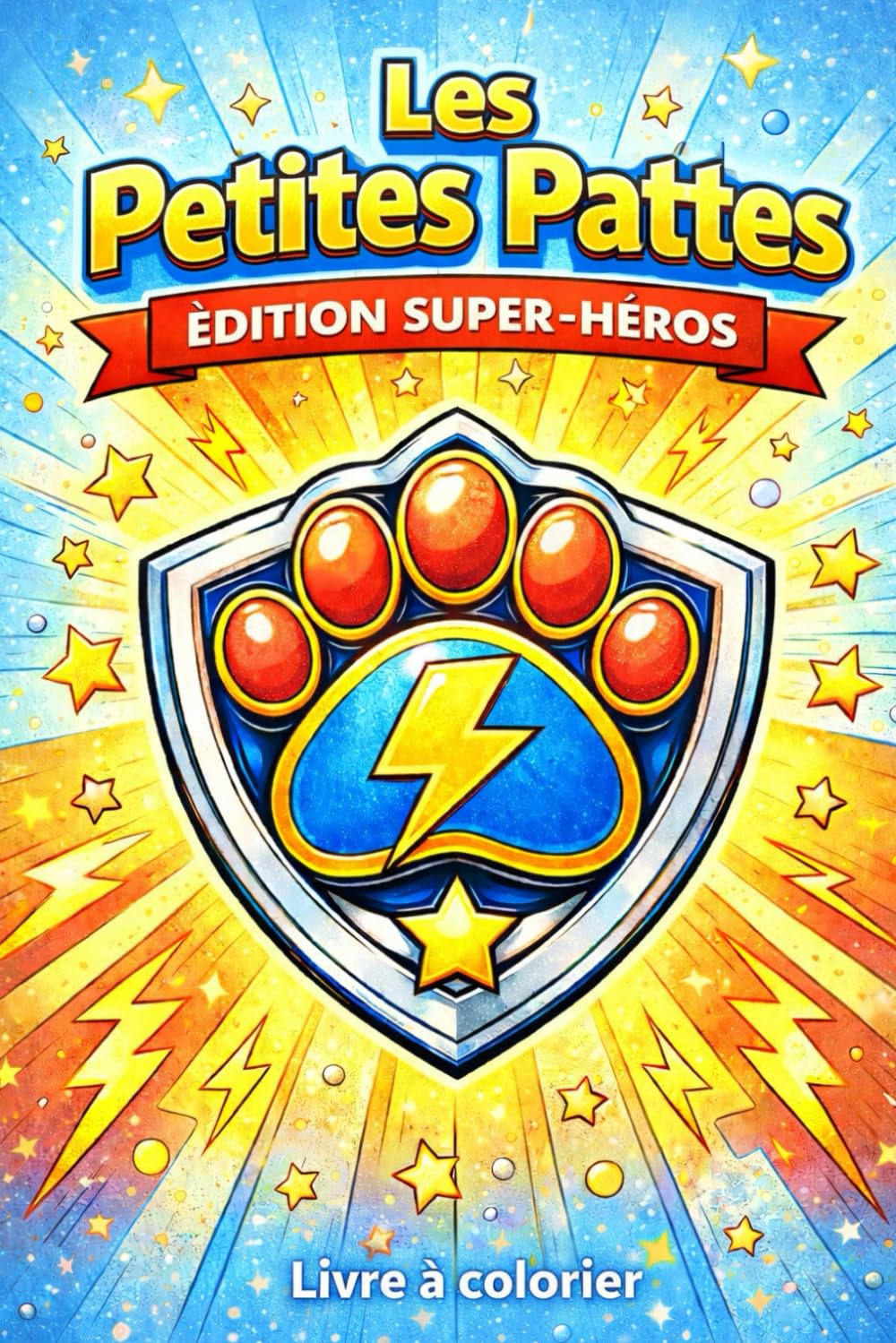 Les petites pattes: Édition Super-Héros Livre à colorier