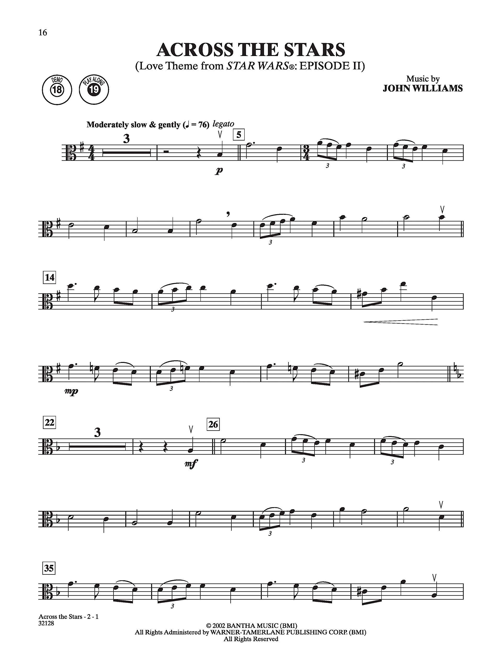 Star wars: a musical journey, episodes i - vi - viola/piano acc. +cd (Pop Instrumental Solo Series)