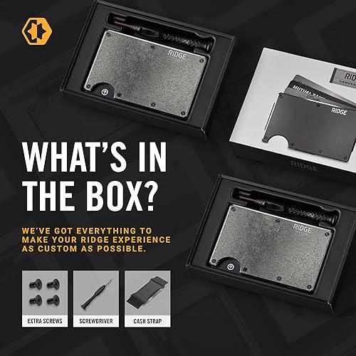 Miniatura 4 de Cartera Ridge para hombres - Billetera delgada y minimalista compacta y tarjetero, carteras con bolsillo frontal protegido por RFID para hombres con
