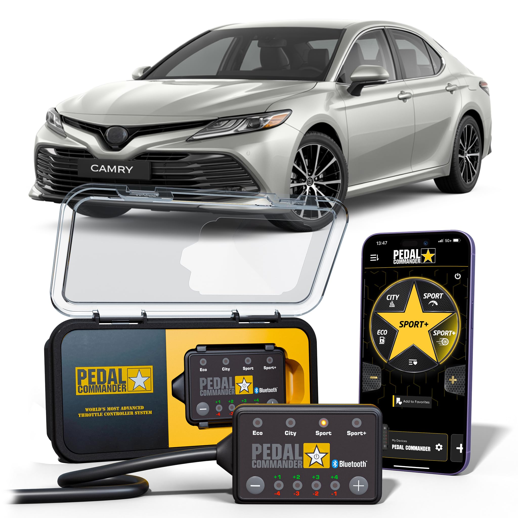 PEDAL COMMANDER Throttle Response Controller compatible with Toyota Camry 2012-2025, Plug-and-Play Upgrade, 4 Driving Modes, App Control and Anti-Theft, Performance Upgrade, Camry Accessories