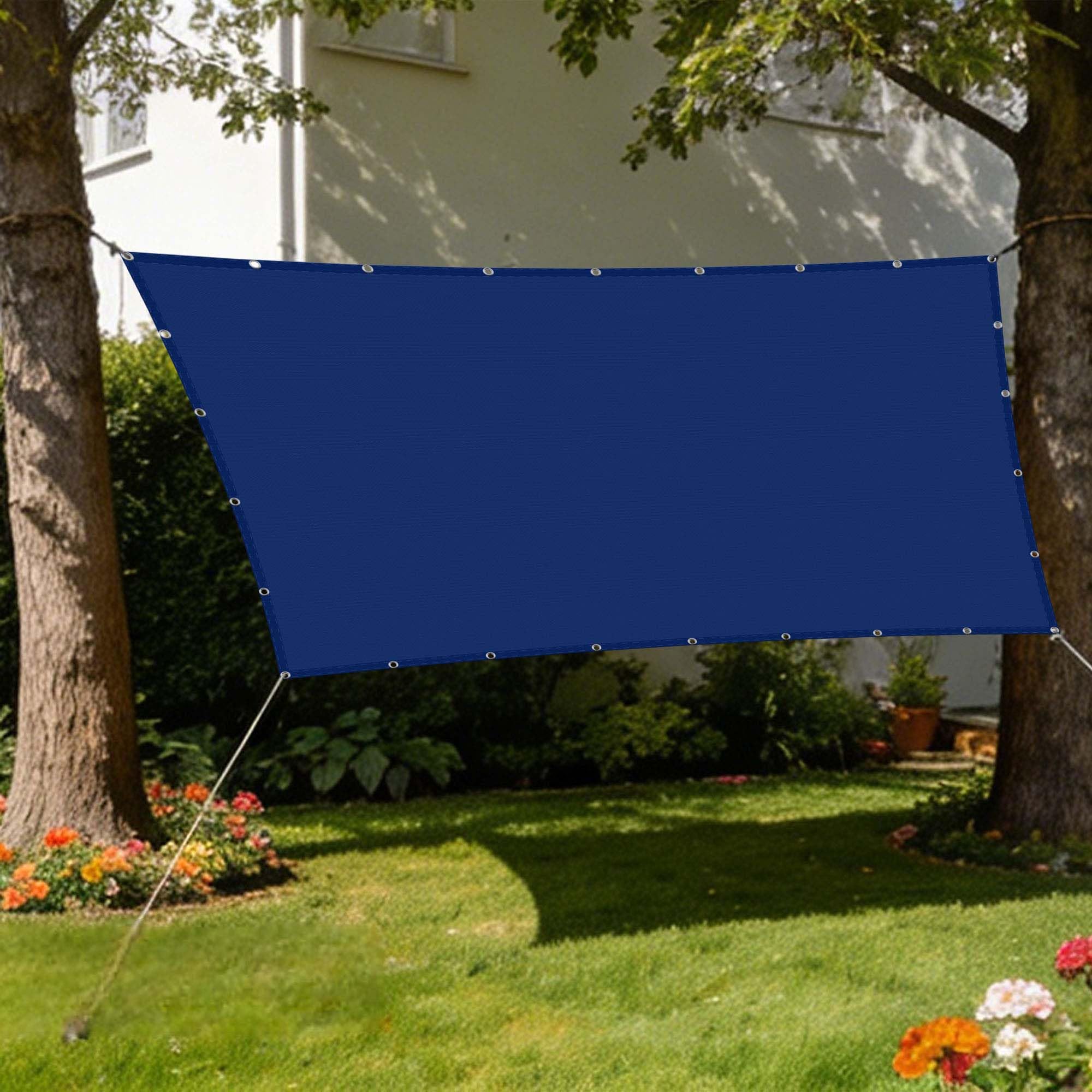 Voile d'ombrage antidéchirure 6x7m étanche contre la pluie et la chaleur du jardin