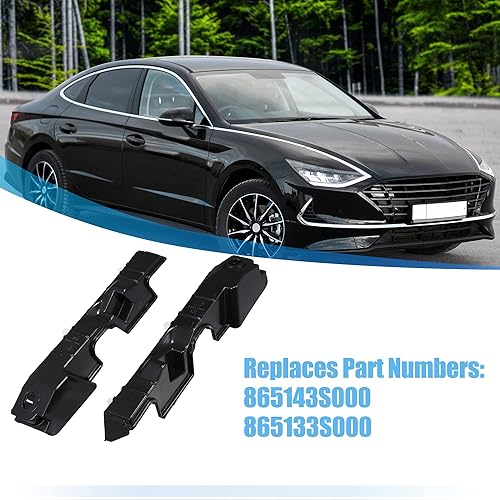 Miniatura 2 de X AUTOHAUX 1 par parachoques delantero soporte soporte soporte para Hyundai Sonata 2011-2015 86513-3S000 86514-3S000 lado izquierdo y derecho