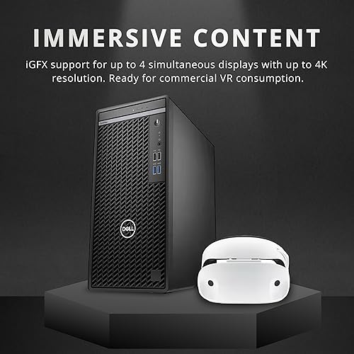 Miniatura 6 de Dell OptiPlex 3000 Tower Desktop, Intel i3-12100, RAM DDR4 de 16 GB, SSD de 512 GB, Intel UHD Graphics 730, Wi-Fi, HDMI, RJ-45, DVD-RW, teclado y