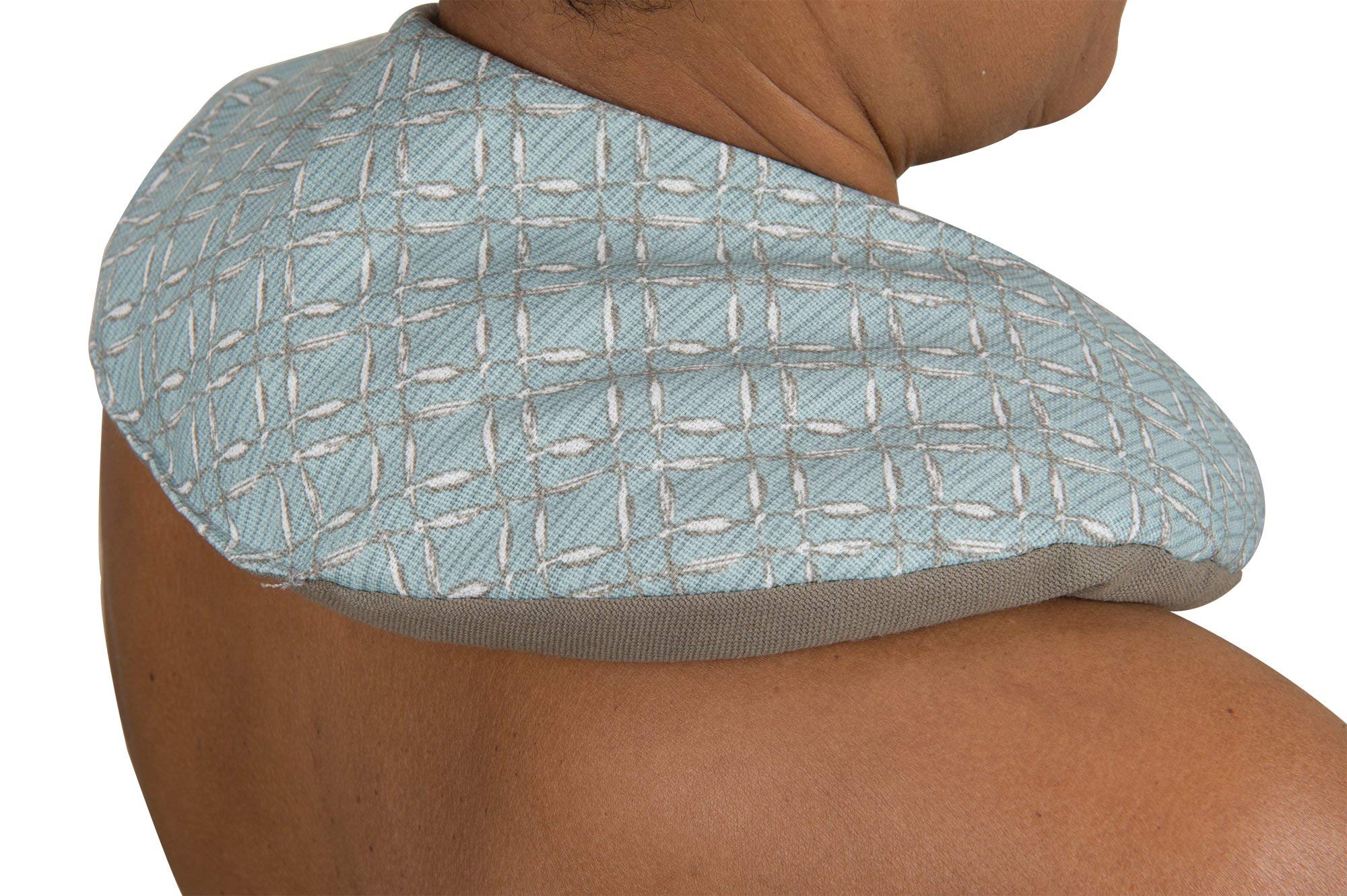 C Shaped Neck Wrap - Agate Blue Rattan