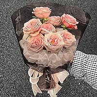 Vista 5 de JOYIT Rollo de Envoltorio de Celofán Negro (100 pies de largo x 17.5 pulgadas de ancho) - Papel de Envoltorio de Celofán Negro Transparente de 2.5