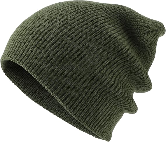 Connectyle Classic Double Layer Knit Beanie Hat Warm Thick Acrylic Winter Hats Daily Cuffed Beanies Watch Hat for Men Women