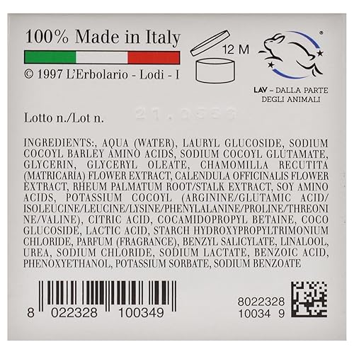 Miniatura 3 de L'Erbolario Champú de manzanilla – Champú aclarante de cabello rubio y castaño claro para hombres y mujeres – Hidratante para prevenir la fragilidad