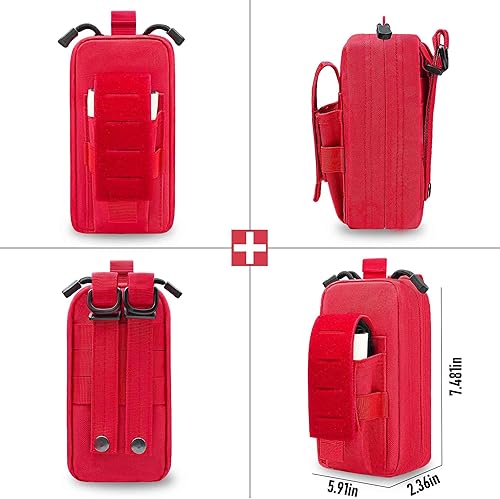 Miniatura 8 de Actualice la bolsa Molle Ifak, bolsa médica táctica de operación con una sola mano EMT