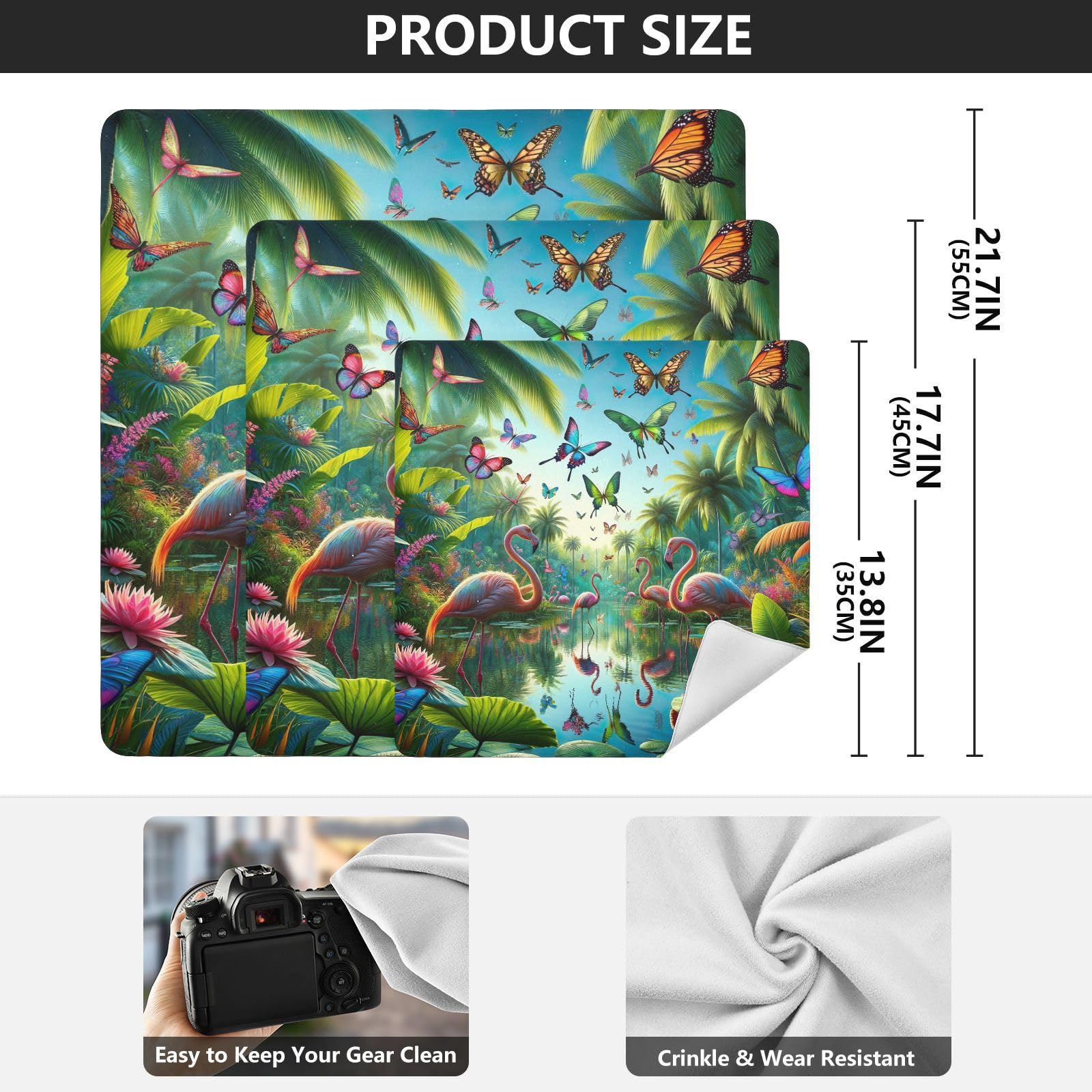 ODAWA Tropical Plants and Flamingos 13.8