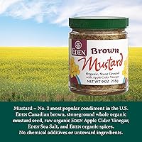 Vista 3 de Eden Mostaza marrón orgánica 9 oz