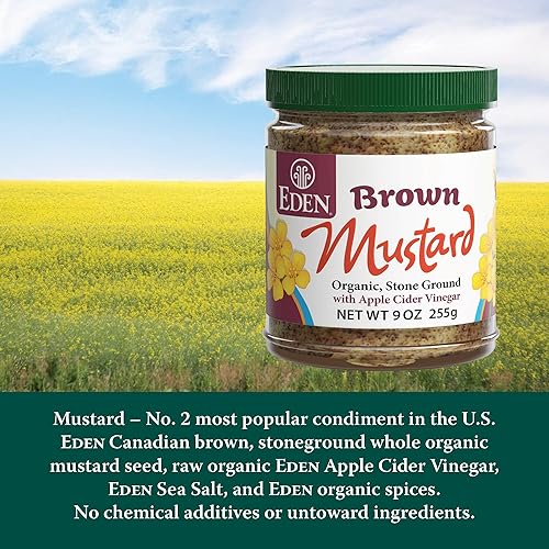 Miniatura 3 de Eden Mostaza marrón orgánica 9 oz