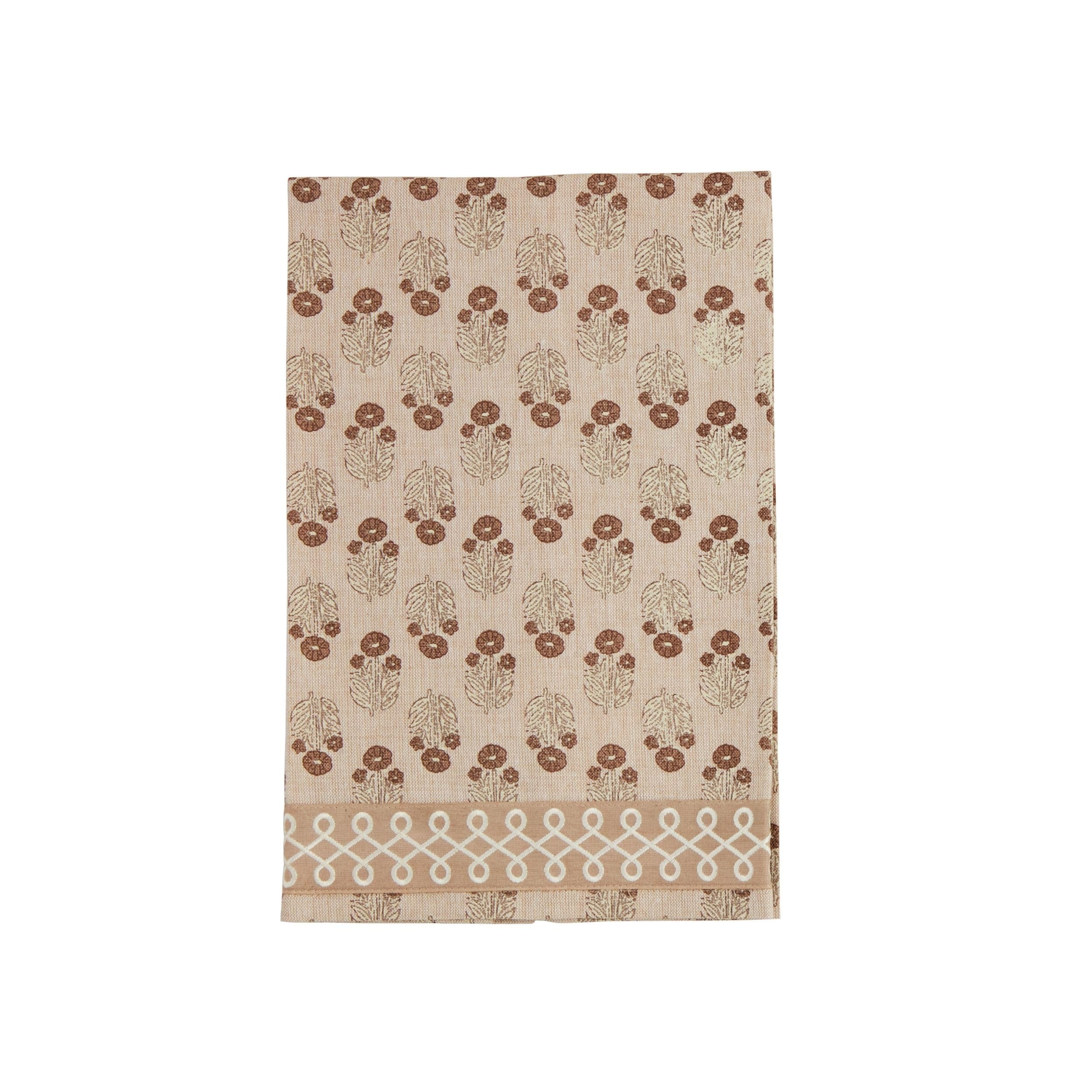 Serviette en ruban imprimé bloc d'ampoule Mud Pie 66 x 41 1/2 po grand tissu