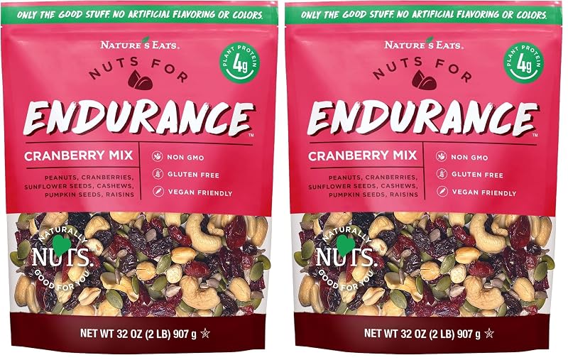 Nature's Eats Endurance, mix de cranberry, 907 g, pacote com 2