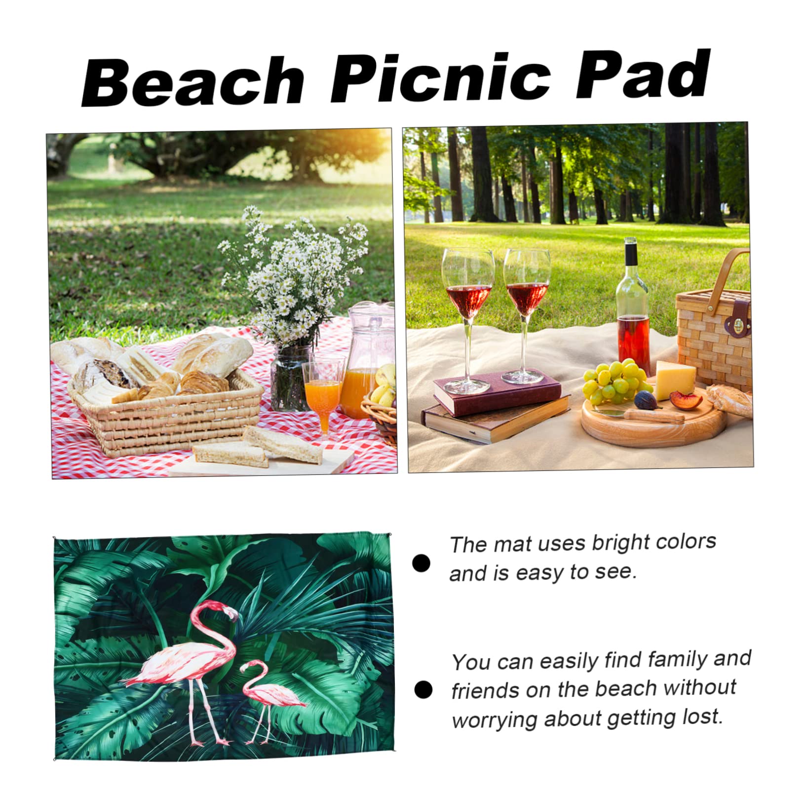 ifundom Alfombra de Suelo Manta de Picnic Tapete de Picnic Plegable Estampado para Exteriores para Playa Camping y Familia