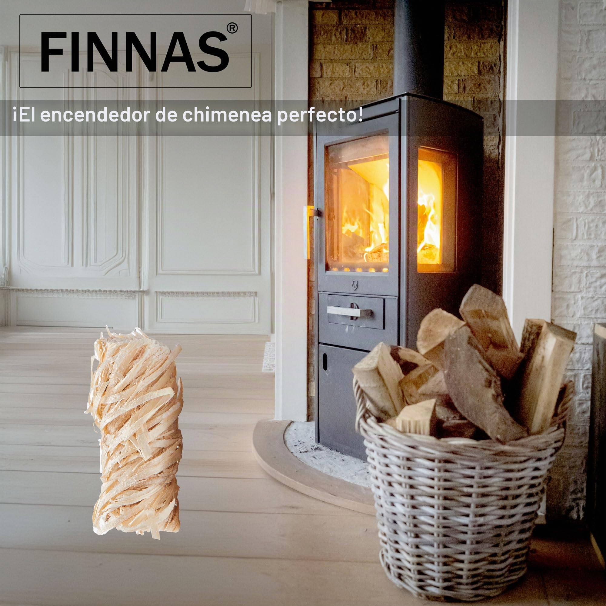 Lana ecológica de primera calidad de encendido para chimenea, encendedor de leña, barbacoa, horno, hoguera, 10 kg