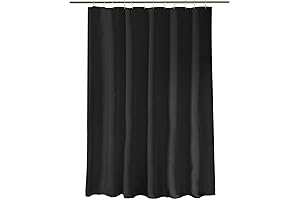 Bath Bliss Black Shower Curtain Liner