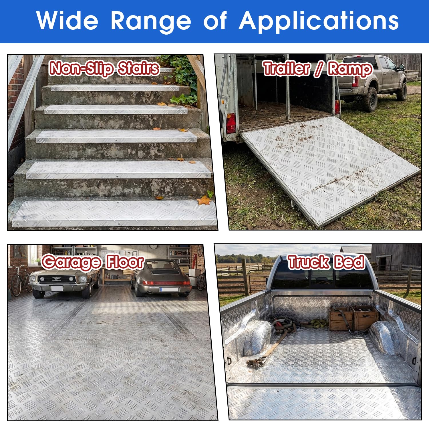Aluminum Diamond Plate Sheet - 16" x 16" -6 Aluminum Diamond Plate Sheet - 16" x 16" -6