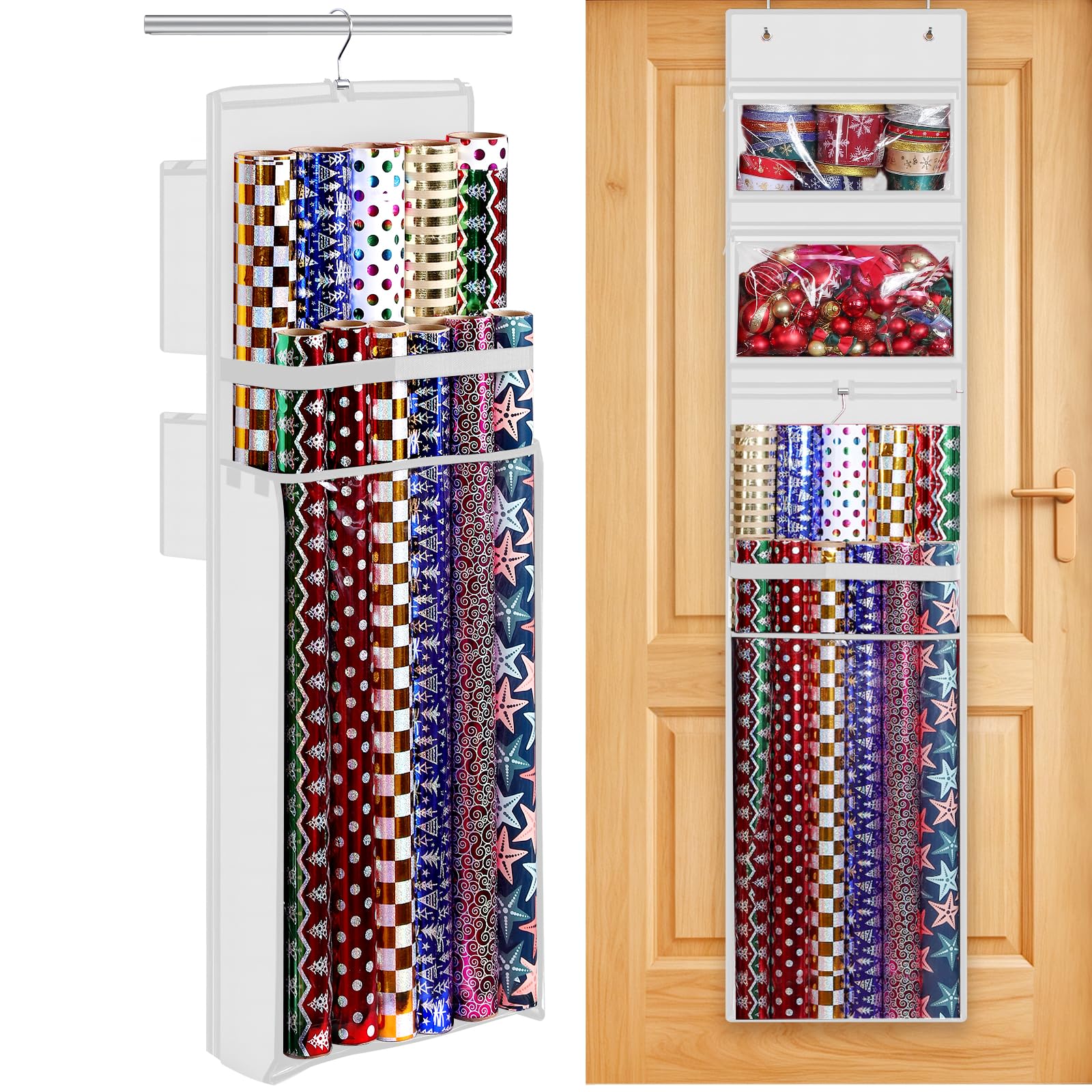 geschenkpapier aufbewahrung tür Hängender Organizer, Geschenkrollen Halter Asi Kunefeleri Size:44 Ikea-Deckel Aufbewahrung – Kreative