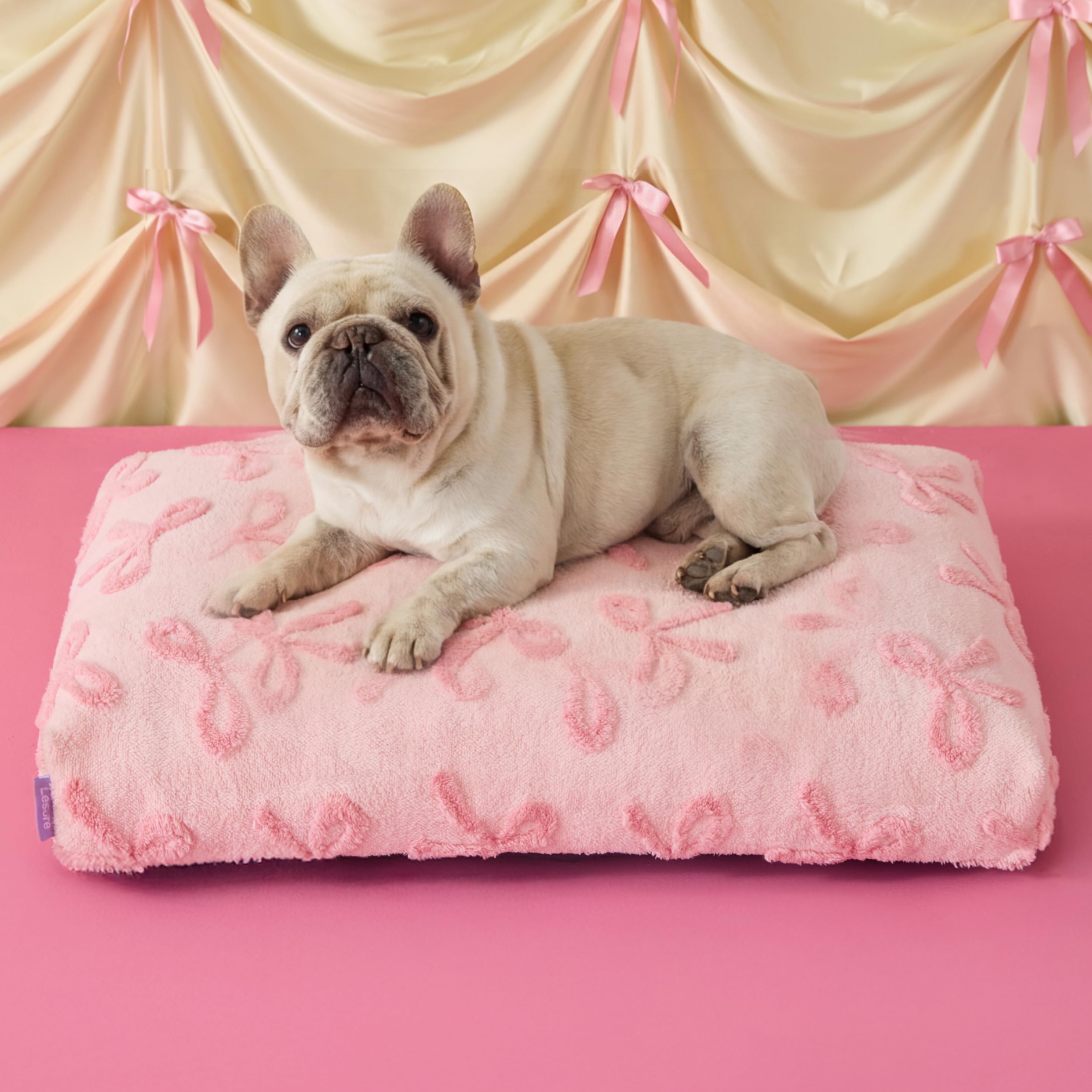 Photo 1 of LE SURE Cute Aesthetic Bed Medium Size Dog,Jacquard Thick Pet Pillow 30x20