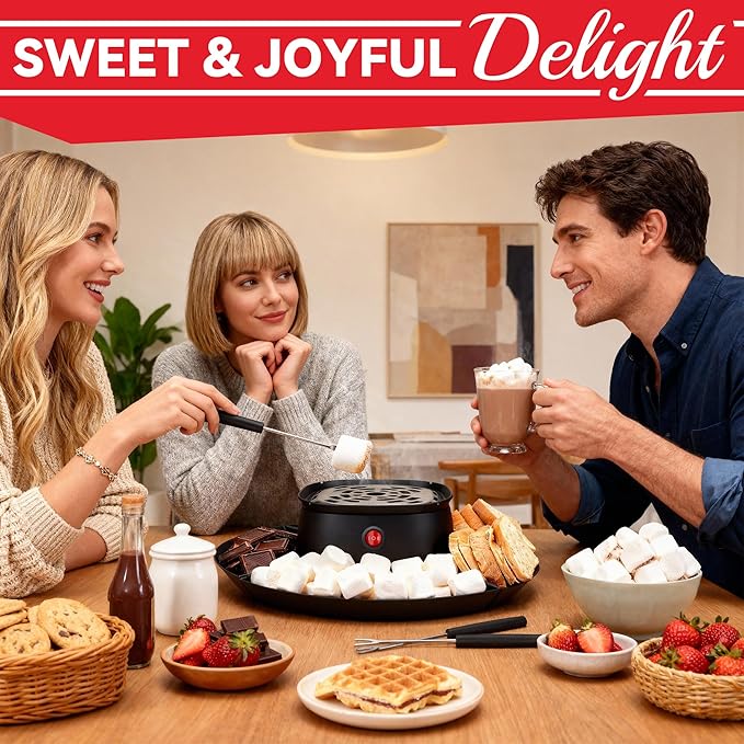SugarWhisk 2 en 1 Set para S'mores y Fondue con 4 Tenedores miniatura 2