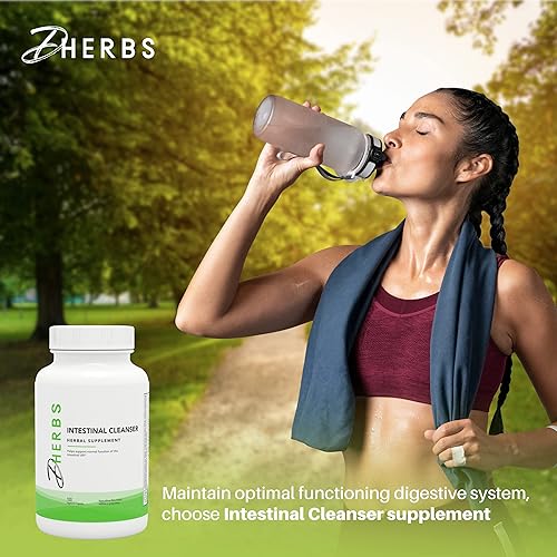 Miniatura 7 de DHerbs Suplemento de digestión limpiador intestinal, 100 cápsulas vegetarianas, cápsulas de limpieza del sistema digestivo hechas con hierbas puras,