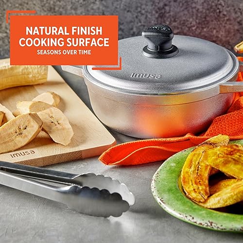 Vista 5 de IMUSA USA GAU-80560 - Mini caldero colombiano tradicional (horno holandés) para cocinar y servir, con capacidad para 0.7 qt.