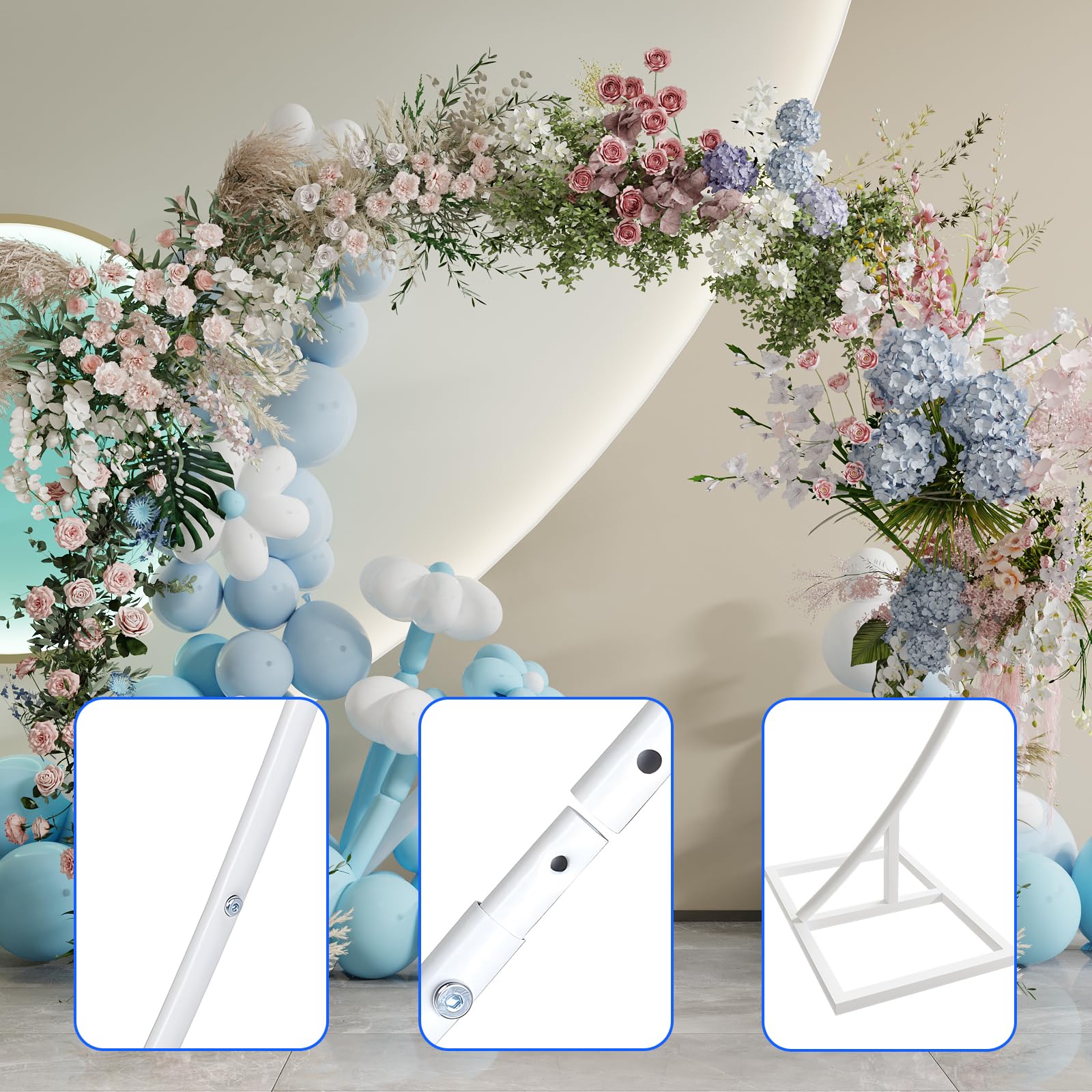 Amazon | YASICA フラワーアーチ バルーンアーチ 園芸 アーチ ガーデン