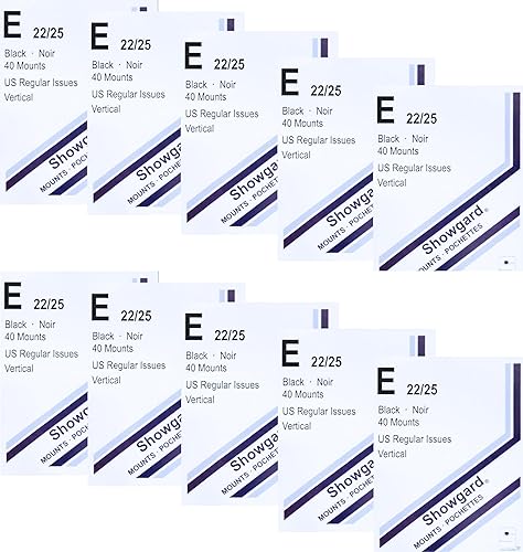 Miniatura 5 de Showgard Soportes para sellos negros precortados tamaño CV3150