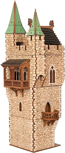 Miniatura 7 de I Built It - Barbican S - Castle Gatehouse - Rompecabezas de madera 3D - Kit de construcción de modelos a escala de 1.102 in para adultos y niños,
