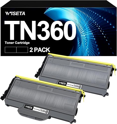 Wiseta TN360 - Cartucho de tóner compatible con Brother TN 360 TN360 para impresora Brother DCP-7040 DCP-7030 MFC-7840W HL-2140 MFC-7340 MFC-7440N
