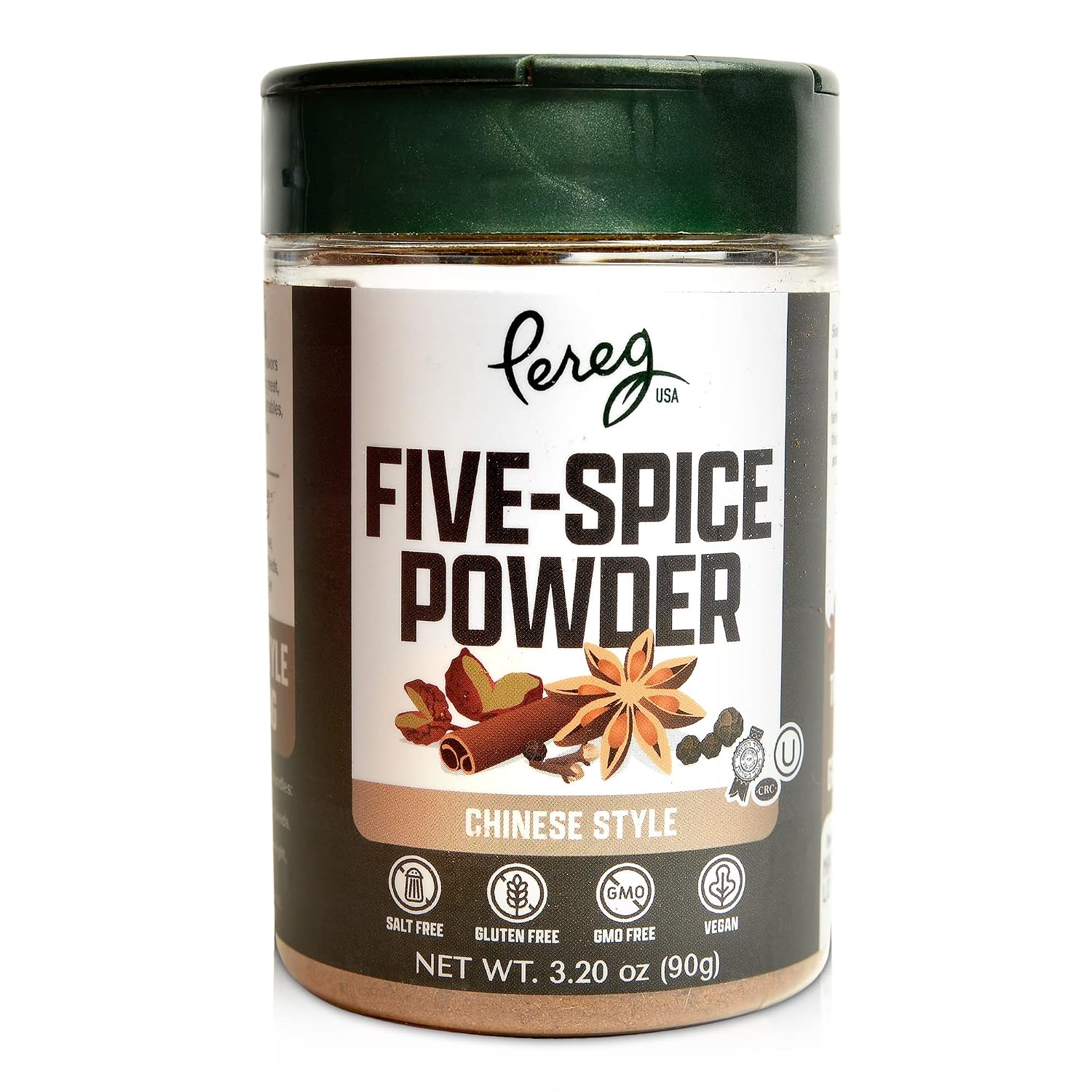 Pereg Mixed Spices - Five Spice Chinese Seasoning | Gourmet Asian Style Seasoning of Cinnamon, Star Anise, Fennel, Peppers, Cloves | Non-GMO Verified | Chinese 5 Spice Blend Jar - (3.2 Oz x 6 Pack)