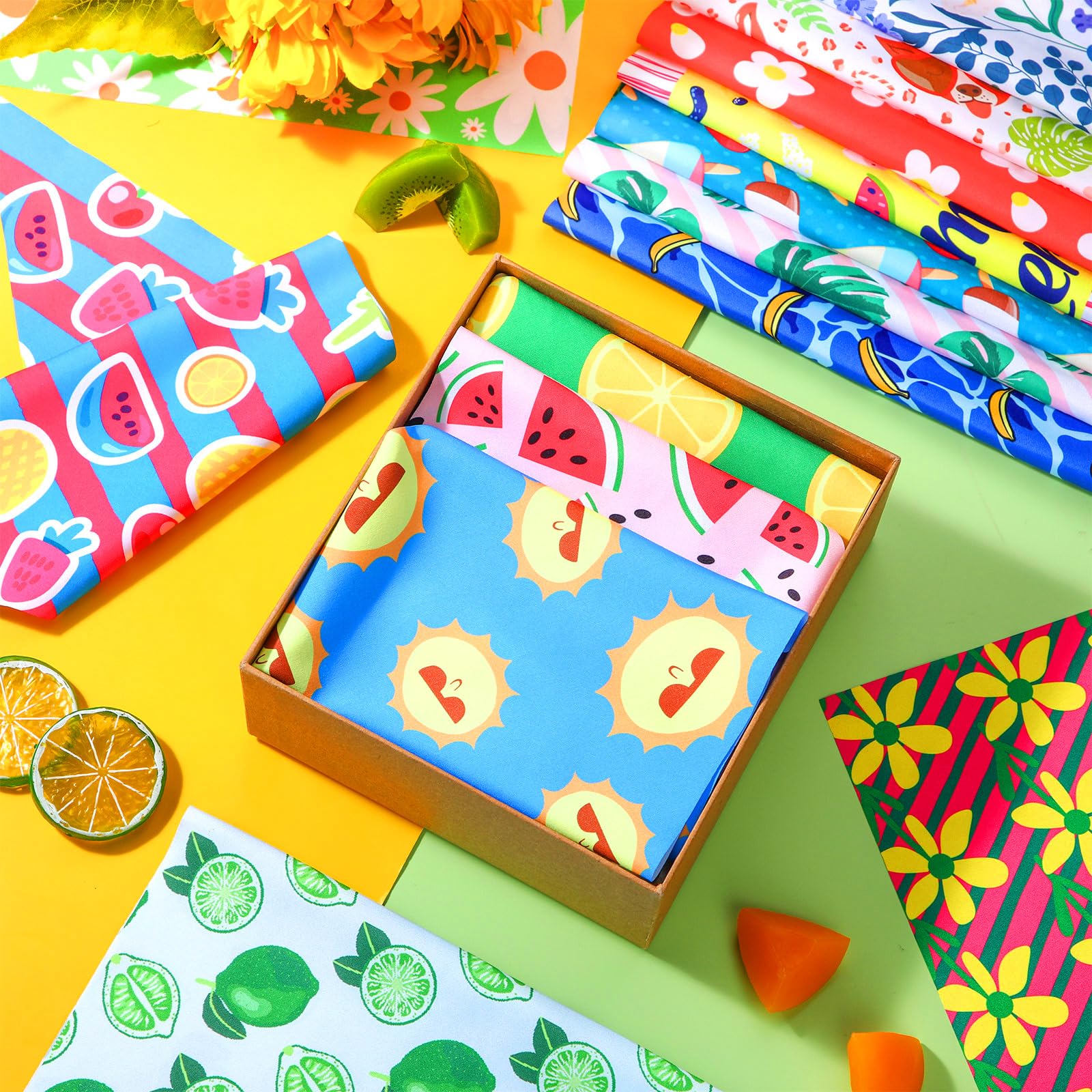 100 bandanas de verano para perro, a granel, flores de verano, limón, bandanas ajustables para perro, baberos triangulares de verano, bufanda para perro, disfraz de vacaciones de verano para