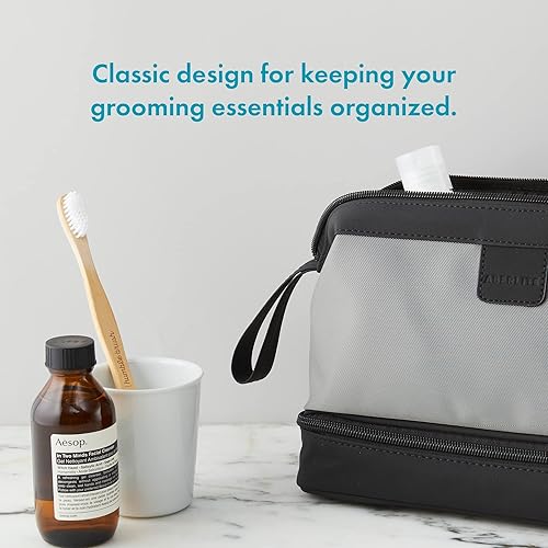 Miniatura 7 de Aberlite Traveler Neceser para hombre Separación seca y húmeda Bolsa de aseo para hombre para viajar Bolsa de viaje resistente al agua Kit Dopp