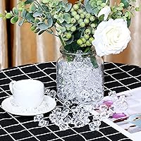 Vista 8 de 180-190 gemas falsas acrílicas multicolores, rocas de hielo trituradas, joyas de plástico para rellenos de jarrones, dispersión de mesa, relleno