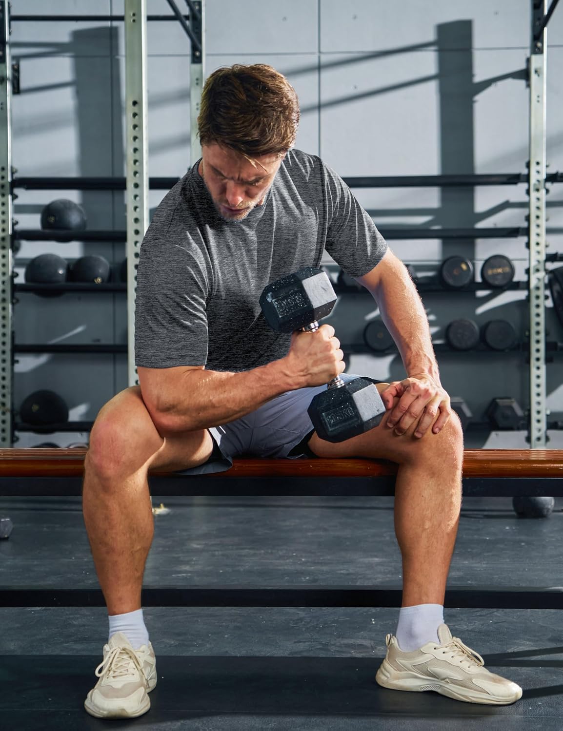 MAGCOMSEN Men's Short Sleeve Dry Fit Shirts Athletic Workout Tops UPF 50+ Sun Protection Cooling Tshirts Running Gym - Image 2