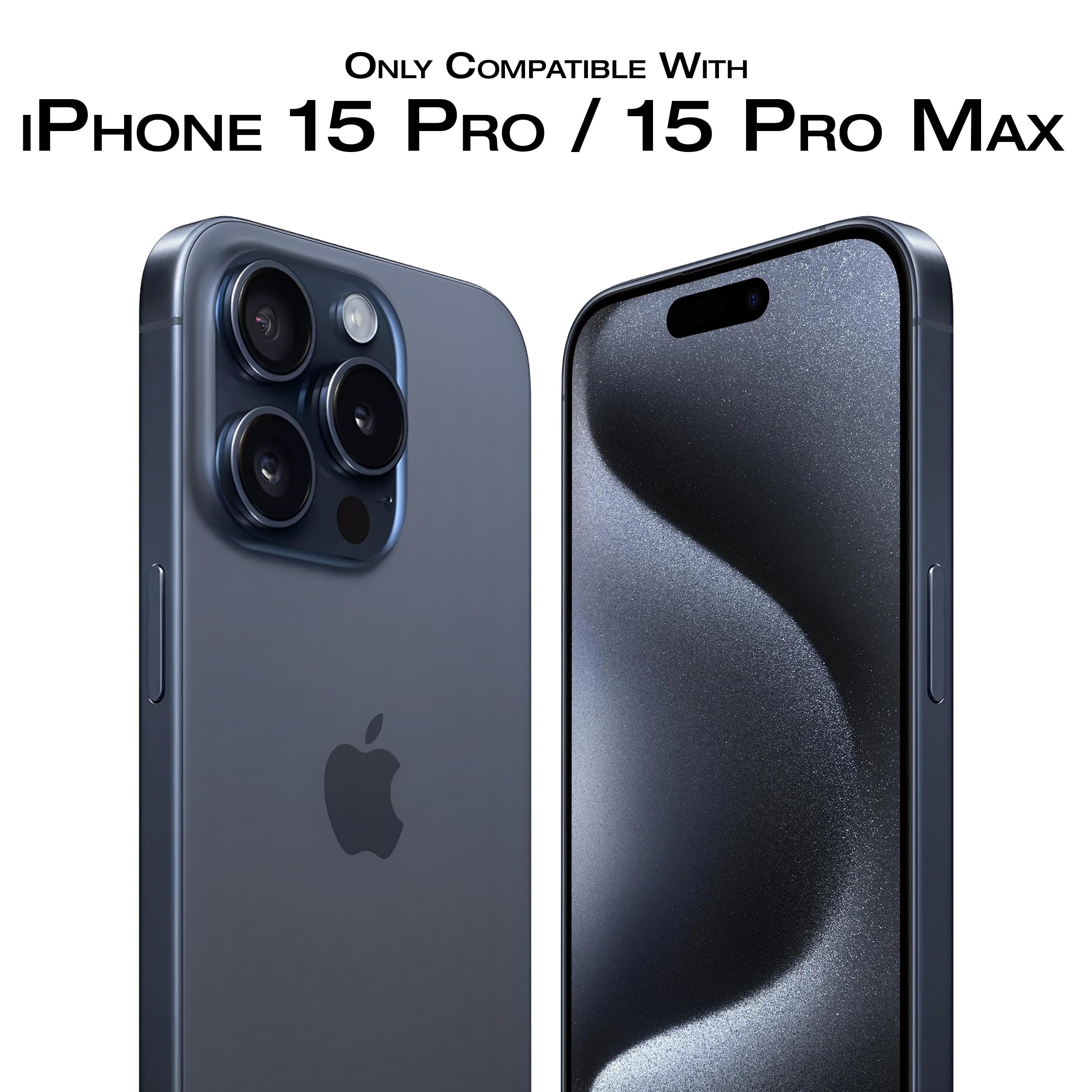 Protezione Fotocamera In Metallo E Vetro Temperato Per IPhone 15 Pro E 15 Pro Max – Set Da 3 Anelli, Ultra Trasparente - 4
