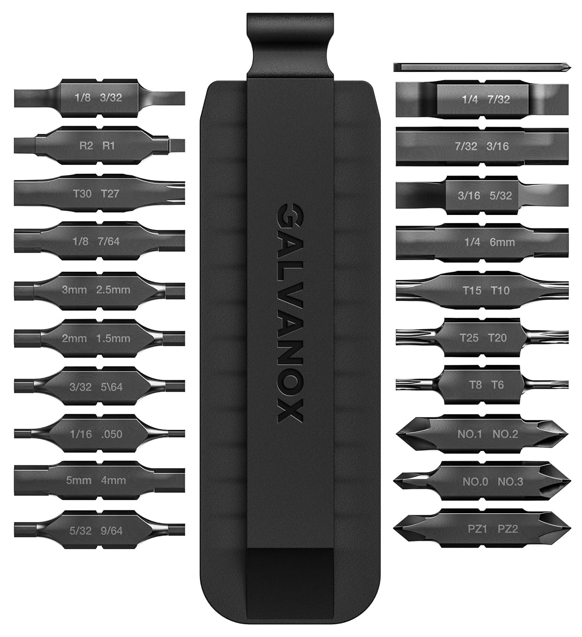 Galvanox 21PC Flat Bit-Kit Designed for Leatherman Multi-Tool Screwdrivers,