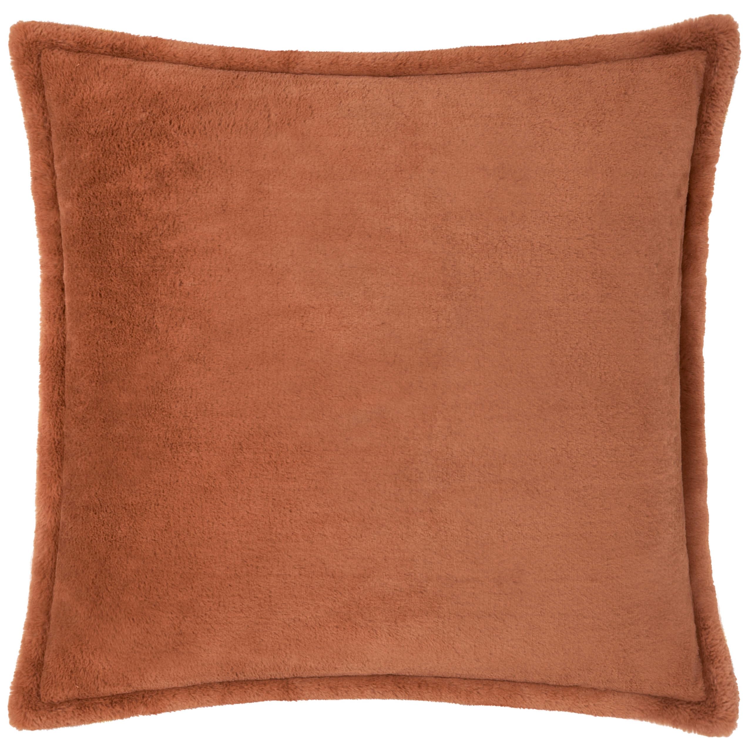 Furn. Kallu Faux Fur Mulberry Cushion Cover from B&Q