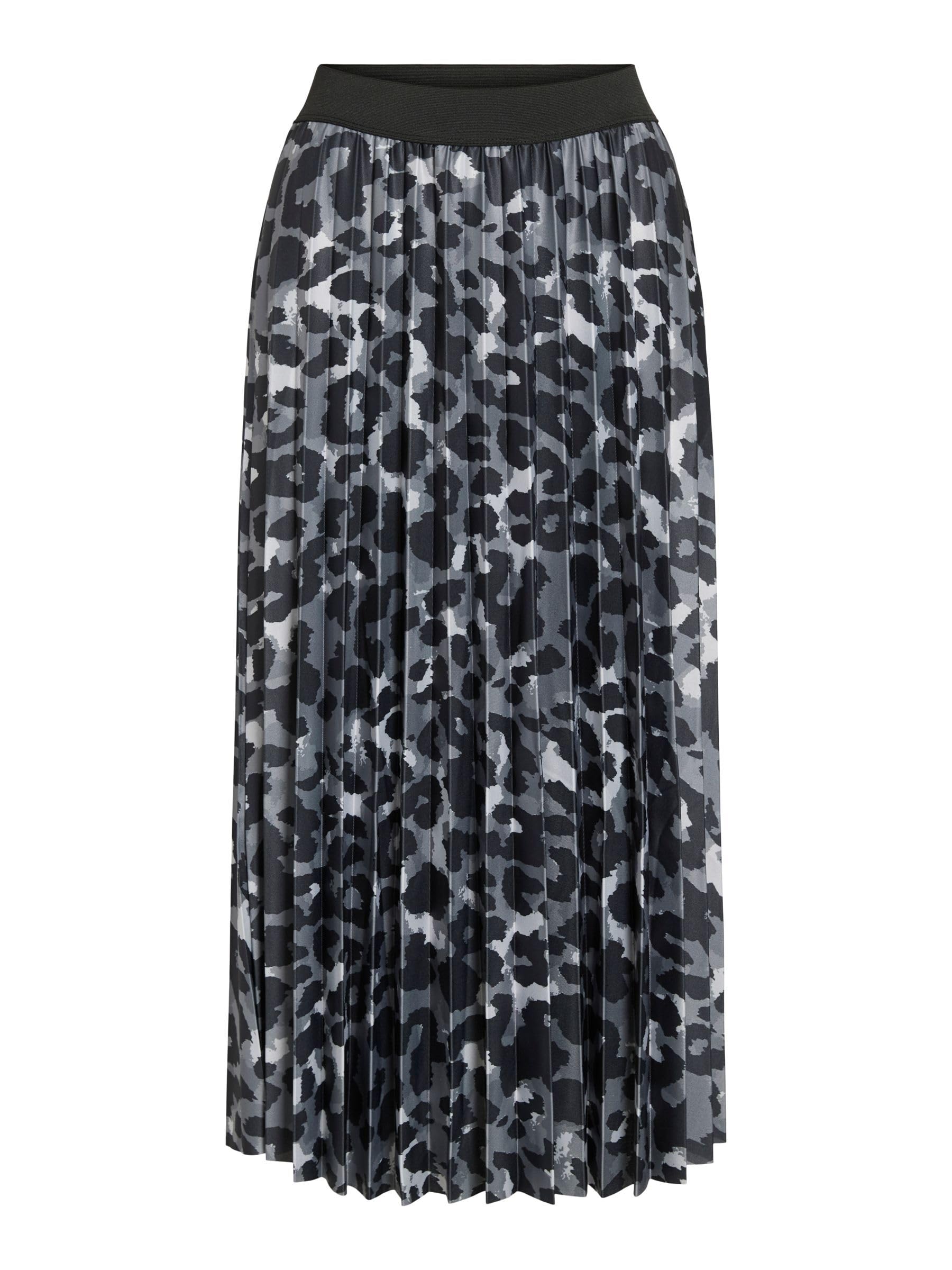 Vila Vinitban Women's Pleated Midi Skirt, Glacier Gray, M