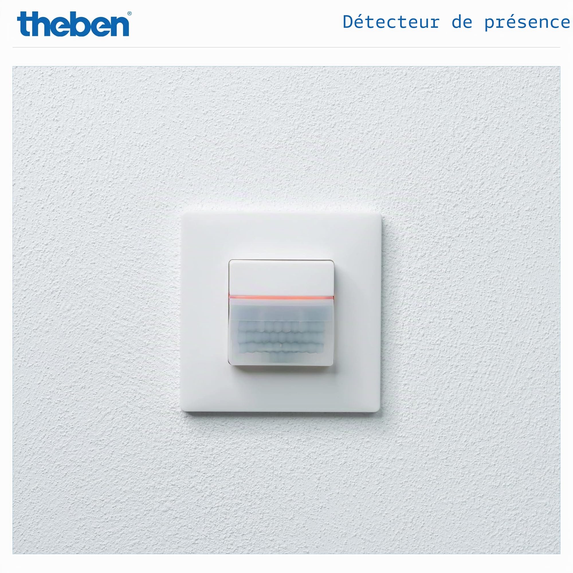 Theben 2060655 theMura S180-101 encastré WH détecteur de présence PIR