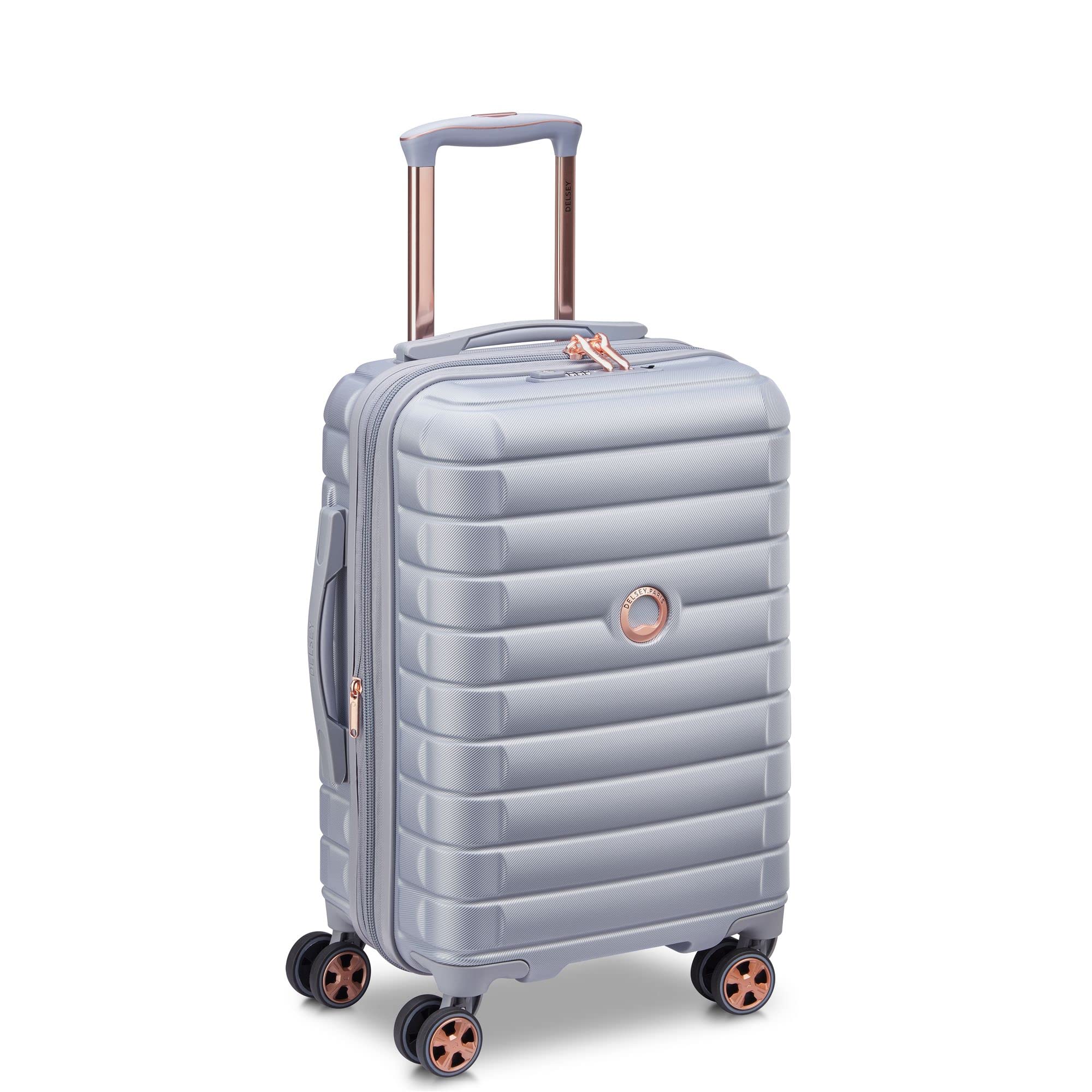 DELSEY PARIS - SHADOW 5.0 - Valigia rigida da cabina 55 cm x 35 cm x 25 cm - 38 L - S - Platino