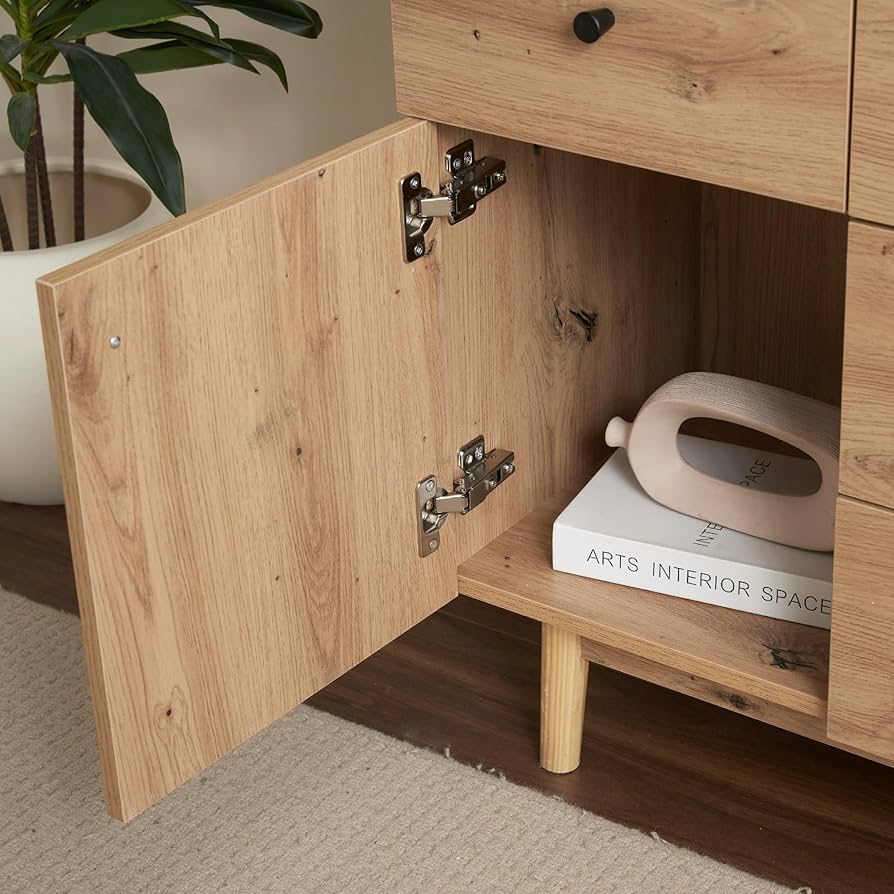 Amazon｜サイドボード キャビネット 幅100cm 引き出し5杯 リビング収納