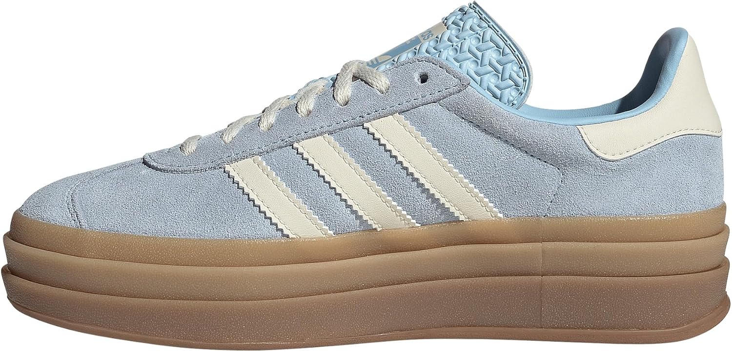 adidas Gazelle Bold Womens Sneaker (Clear Sky Blue Cream, 8.5)