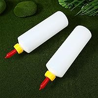 Vista 7 de Yardwe Juego de 5 pezones y biberones de cabra de 13.5 fl oz de bebida de leche para animales pequeños con 10 pezones Pritchard, kit de biberón