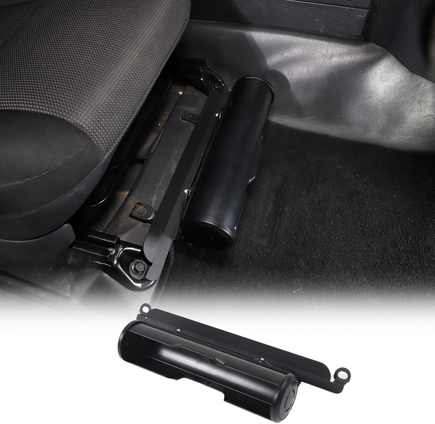 Car Under Seat Umbrella Storage Box Compatible with Toyot@ FJ Cruiser 2007-2021, Multi-functional Car Umbrella Holder Hidden Tray Underseat Umbrella Storage Box