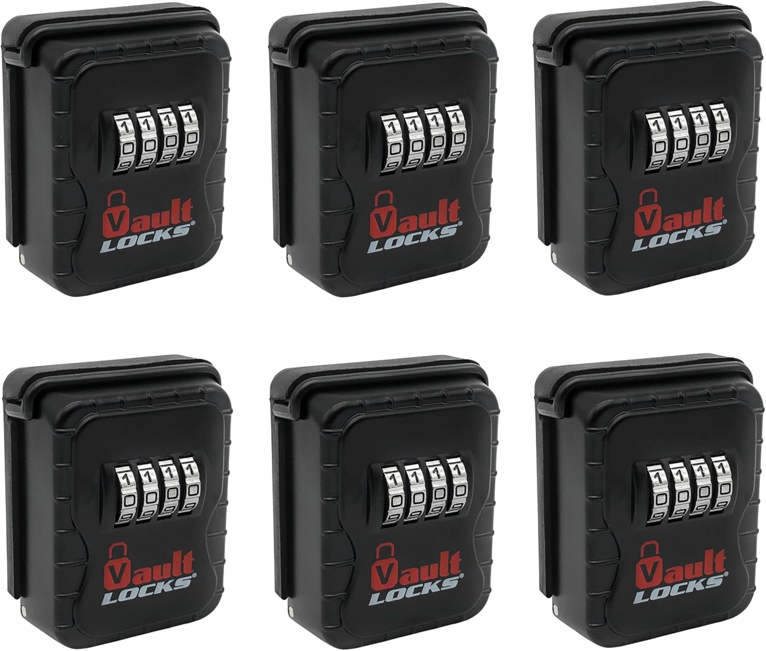 Outdoor Wall Mount Combination Lock Box for Keys | Suitable for Realtors, Contractors, Pet Sitters, and Homeowners | Vault Locks 3210