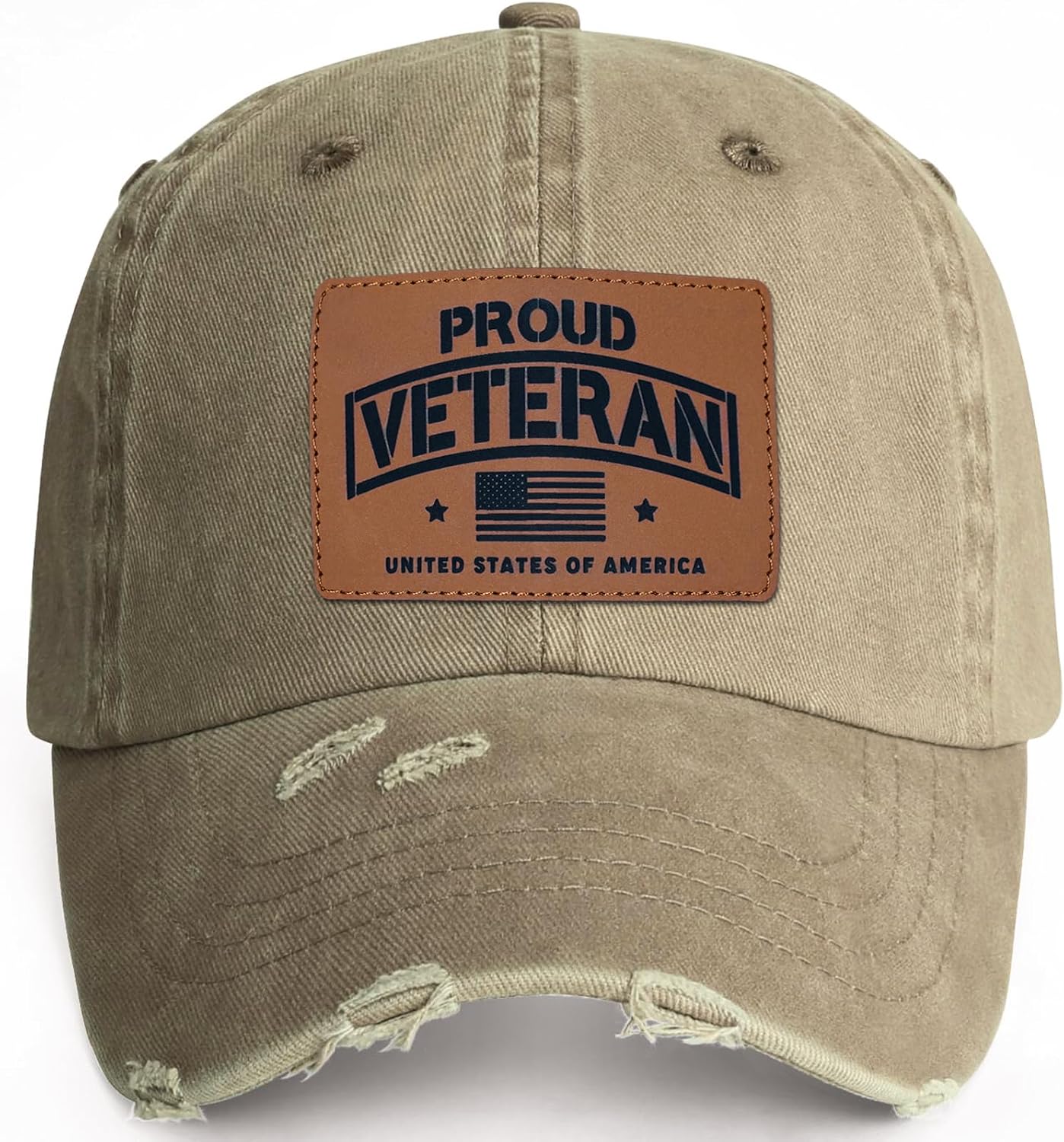 Unisex Adjustable Patriotic Veterans Baseball Cap Veteran Hats, Birthday, Father's Day and Veterans Day Gift for Men image 2