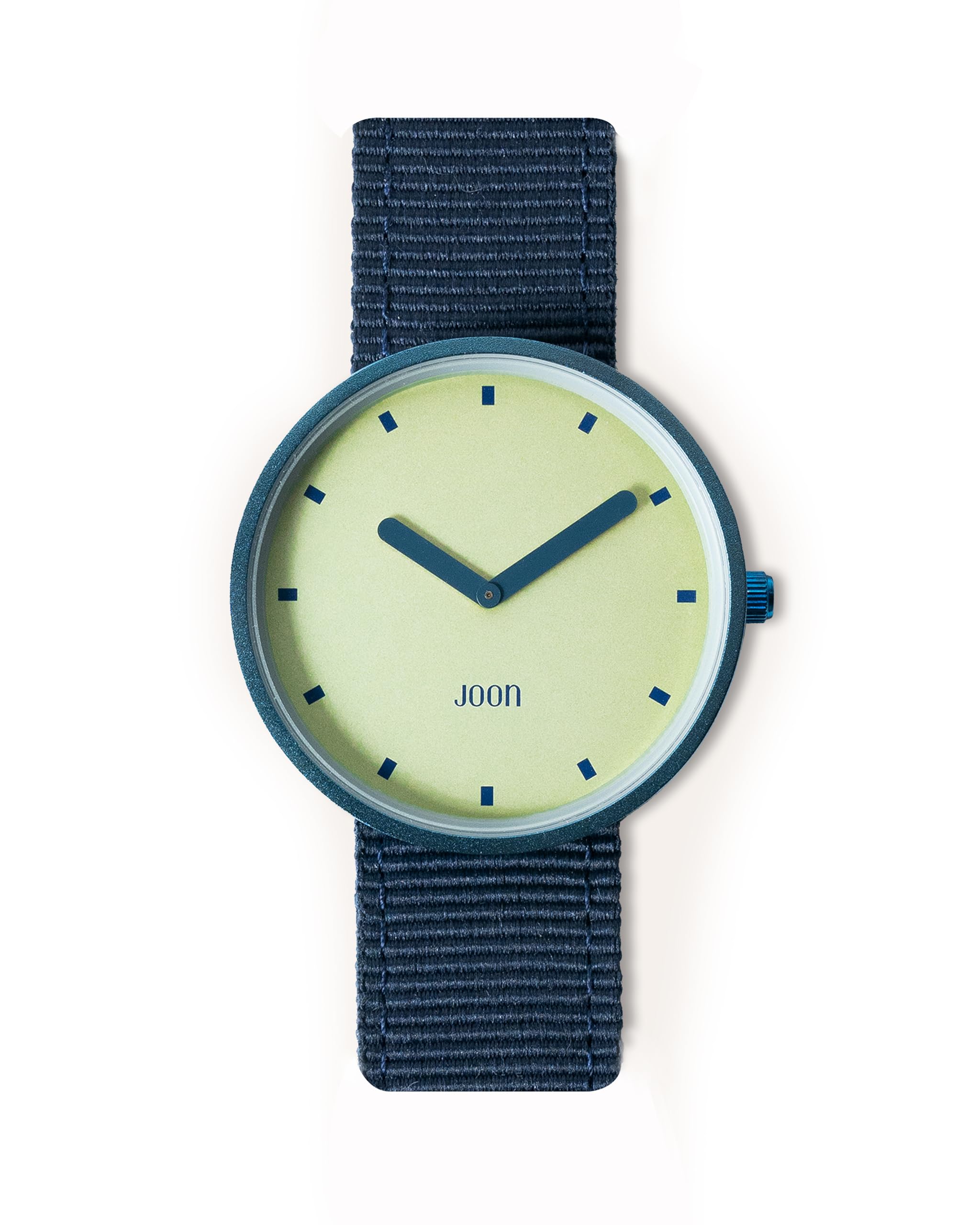 JOON Wrist Watches Watch Matrix - Matte Blue Bezel with Lime Green Dial and Blue Blue Nylon Strap, Japanese Quartz Movement, Unisex Urban Watch (B0D47J19ZC) Amazon Price History, Amazon Price Tracker