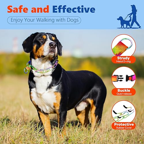 Miniatura 2 de Supet Collar de punta para perro, collar de entrenamiento ajustable para perros con hebilla de liberación rápida para perros pequeños, medianos y